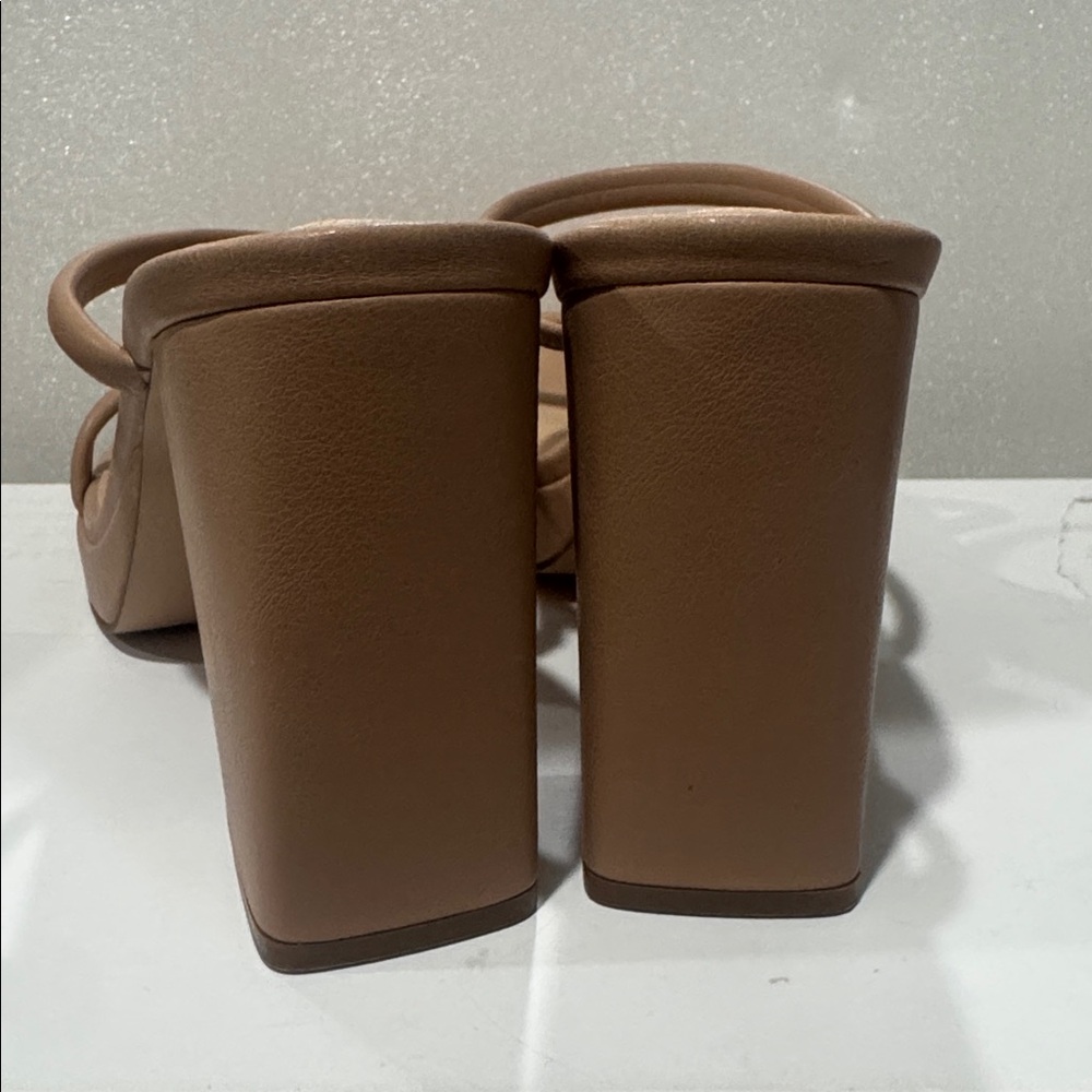 Steve Madden Tan Strappy Heels - Picture 4 of 7